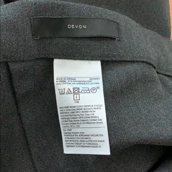 Banana Republic Devon legging pant, charcoal gray - Picture 5 of 5